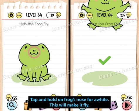 brain test level 64 frog